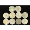 Image 1 : 10 ASSORTED 1958-1966 MEXICO .100 SILVER PESOS