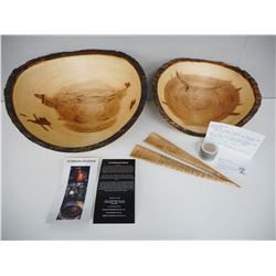 CUSTOM LIVE EDGE SALAD BOWL SET