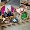 Image 2 : COUNTER MOUNTED CORKSCREW, DECANTERS, AND GLASSWARE