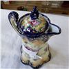 Image 2 : HAND PAINTED IRON STONE TEAPOT