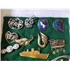 Image 2 : COLLECTION OF VINTAGE PINS AND STAMP BOOK - NO STAMPS