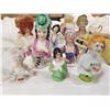 Image 2 : LOT OF GERMAN AND JAPAN ANTIQUE CHINA HALF DOLLS