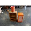 Image 1 : BOOKSHELF, ORANGE CABINET AND LAMP