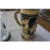 Image 2 : 2 BEER STEINS ONE IS GLASS