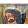 Image 2 : MIXED MEDIA ON CANVAS PAINTING PORTRAIT OF A MAN SIGNED KHADIKI