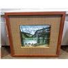Image 1 : J STENGE MOUNTAIN LAKE PAINTING OIL ON BOARD
