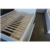 Image 2 : WHITE DOUBLE SIZE IKEA BED FRAME W/ STORAGE