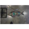 Image 2 : GARDEN ART METAL FISH AND STAND
