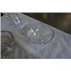 Image 2 : LOT OF CRYSTAL CANDY DISHES, JUGS, AND JUICER