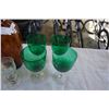 Image 2 : ETCHED GLASS CUP AND VASE AND ART GLASS VASE