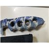 Image 3 : NEW BLUE CAMO FIXED BLADE HUNTING KNIFE