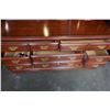 Image 2 : 7 DRAWER MAHOGANY FINISH DRESSER W/ MIRROR