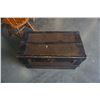 Image 2 : WOOD AND METAL BOUND STORAGE TRUNK