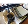 Image 2 : SERVING TRAY, 3 SIDE PLATES, CREAM AND SUGAR, AND TEA POT