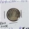 Image 2 : 1964 CANADIAN SILVER COINS 1 DOLLAR, 25 CENT, 10 CENT  .800 SILVER