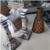 Image 1 : NAZARI CANDLESTICKS AND JASBA VASE
