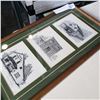 Image 4 : 2 MAX JACQUIARD TRAIN PRINTS AND SIGNED HOUSE ETCHING