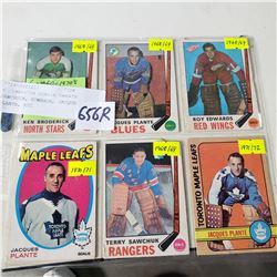 6  1960-70S GOALIE GREATS SAWCHUCK, EDWARDS, JACQUES, PLANTE, ETC