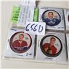 Image 3 : 7 SHIRRIFF HOCKEY COINS FROM 1960-1963 INCLUDING ARMSTRONG, MOORE, BREWEREK