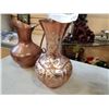 Image 3 : COPPER VASE AND HAMMERED COPPER PITCHER