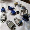 Image 3 : 12 MASTER LOCKS W/ KEYS 1 BRINKS NO KEY