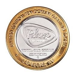 .999 Fine Silver Plaza Casino Las Vegas, Nevada $10 Limited Edition Gaming Token