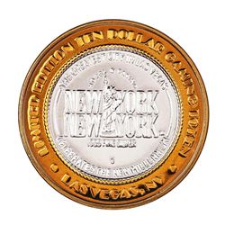 .999 Fine Silver New York New York Las Vegas, Nevada $10 Limited Edition Gaming Token
