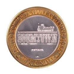 .999 Silver Boomtown Reno, NV $10 Casino Limited Edition Gaming Token