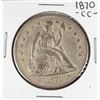 Image 1 : 1870-CC $1 Seated Liberty Silver Dollar Coin