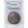 Image 1 : 1882-S $1 Morgan Silver Dollar Coin PCGS MS65 Amazing Toning