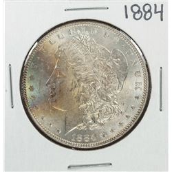 1884 $1 Morgan Silver Dollar Coin Nice Toning