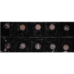 Lot of (10) Disney Mickey & Minnie Mouse 1/20 oz. .999 Fine Silver Coin Rounds