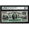Image 1 : 1872 $50 State of South Carolina Revenue Bond Obsolete Note PMG Superb Gem Unc. 67EPQ