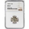 Image 1 : 1949-S Roosevelt Dime Coin NGC MS67
