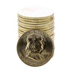 Roll of (20) Brilliant Uncirculated 1960-D Franklin Half Dollar Coins