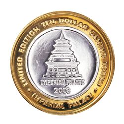 .999 Silver Imperial Palace Hotel & Casino Las Vegas $10 Limited Edition Gaming Token