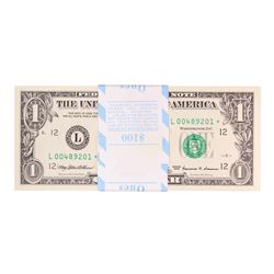 Pack of (100) Consecutive 1999 $1 Federal Reserve STAR Notes San Francisco