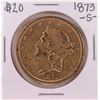Image 1 : 1873-S $20 Liberty Head Double Eagle Gold Coin