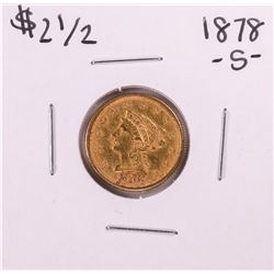 1878-S $2 1/2 Liberty Head Quarter Eagle Gold Coin
