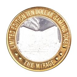 .999 Silver The Mirage Las Vegas, Nevada $10 Casino Gaming Token Limited Edition