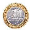 Image 2 : .999 Silver The Mirage Las Vegas, Nevada $10 Casino Gaming Token Limited Edition