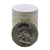 Image 1 : Roll of (20) Brilliant Uncirculated 1963 Franklin Half Dollar Coins