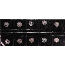 Lot of (10) Disney Mickey & Minnie Mouse Golfer 1/20 oz. .999 Fine Silver Coin Rounds