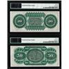 Image 2 : Matching Low Serial 1872 $20 & $50 South Carolina Obsolete Notes PMG Gem Unc. 66EPQ