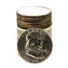 Image 1 : Roll of (20) Brilliant Uncirculated 1955 Franklin Half Dollar Coins