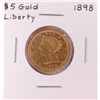 Image 1 : 1898 $5 Liberty Head Half Eagle Gold Coin