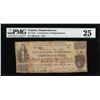 Image 1 : 1861 Twenty Five Cents Shepherdstown, Virginia Obsolete Note PMG Very Fine 25