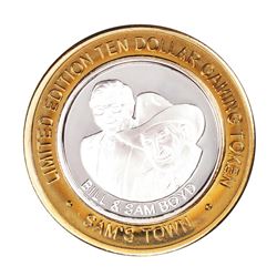 .999 Silver Sam's Town Las Vegas $10 Limited Edition Casino Gaming Token