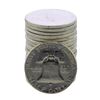 Image 2 : Roll of (20) Brilliant Uncirculated 1963 Franklin Half Dollar Coins