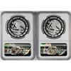 Image 2 : Lot of (2) 2005Mo Mexico Proof 10 Pesos Silver Coins NGC PF69 Ultra Cameo